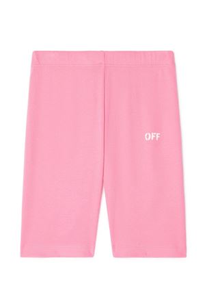 pink cotton shorts OFF WHITE KIDS | OGCD002S24JER0013201